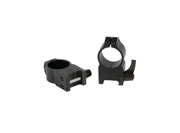 Warne Maxima Ring QD 1" Sort/Matte Warne Hurtigringer for Weaver/Picatinny 